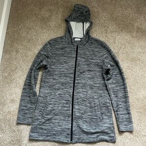 Columbia grey zip up sweatshirt woman’s large